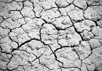cracked soil during a drought