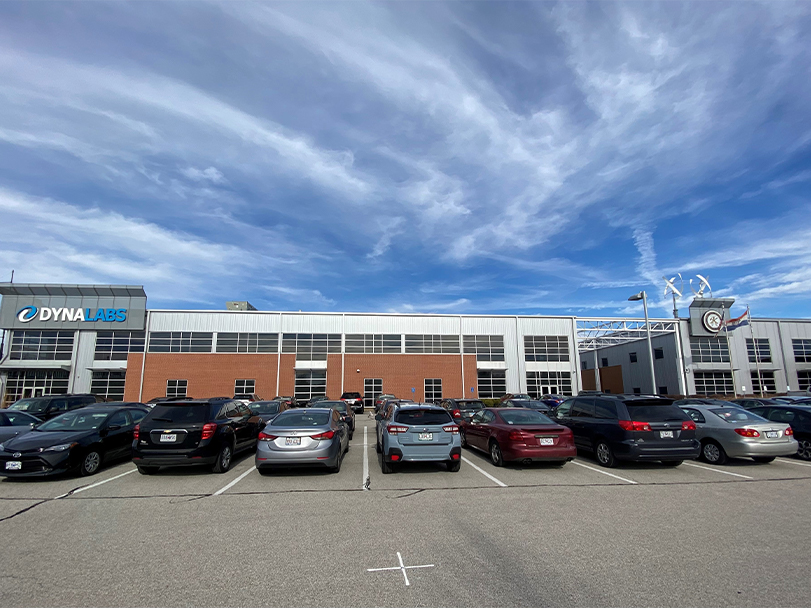 Street view of the Sheet Metal Workers’ Local 36 and DYNALABS buildings