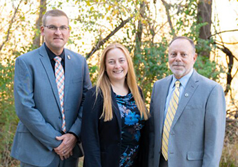 Missouri Geological Survey director and deputies - Chris Wieberg, Carey Bridges and Jerry Prewett