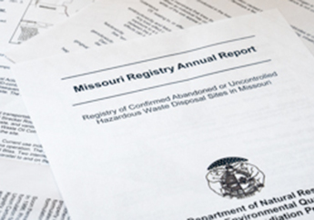 Missouri Registry Annual Report cover page
