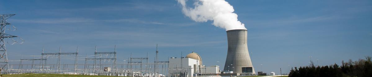 A cloud of steam escaping from the Callaway Nuclear Plant reactor