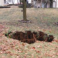 Christian County sinkhole