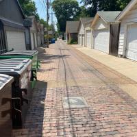 Tower Grove Operation Brightside Permeable Pavers in Alleyway