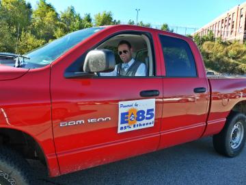 Dodge Ram driver in an E-85 vehicle.