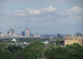 Air quality has improved tremendously over the past decades as seen in this photo of the Gateway Arch that can be seen for miles.