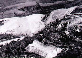 Ariel view of the chat dump in Desloge, Missouri