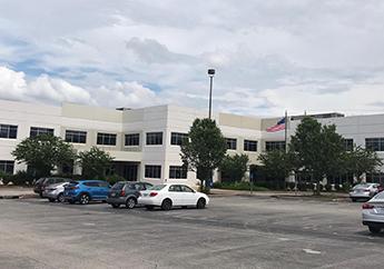 Front entrance of the department's St. Louis Regional Office building