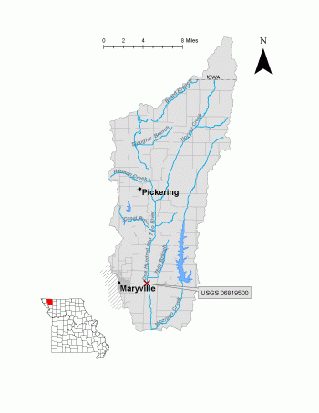 Streamgage - One Hundred and Two River at Maryville Figure 1