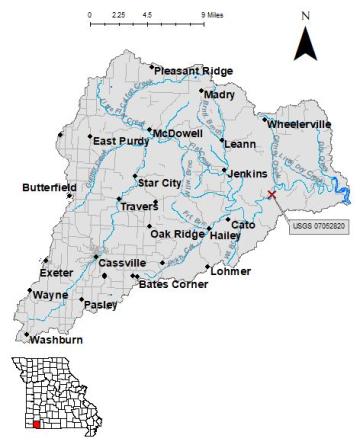 USGS Streamgage - Flat Creek below Jenkins Figure 1