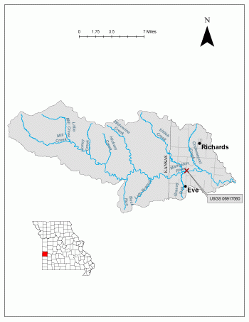 USGS Streamgage - Weaubleau Creek near Weaubleau Figure 1