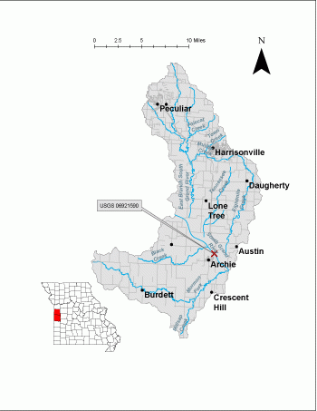 USGS Streamgage - South Grand River at Archie Figure 1