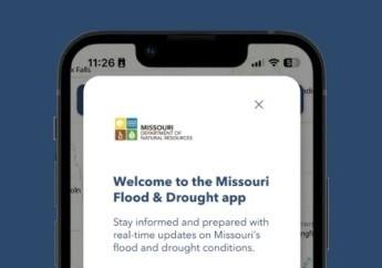 Welcome screen for the Flood and Drought Monitoring application